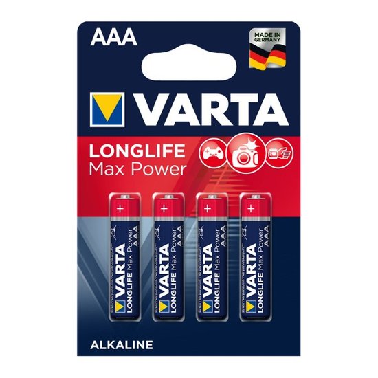 Longlife Max Power AAA Batterijen (Varta)