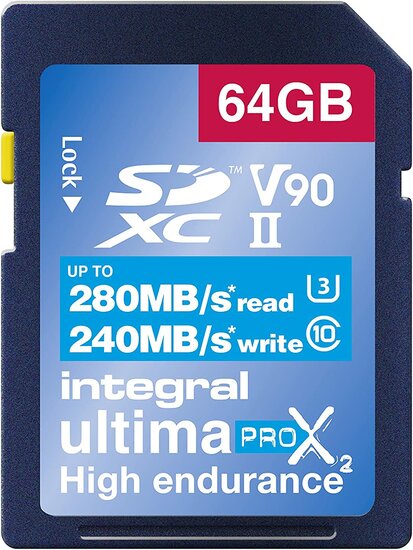 Integral SDXC UltimaPro X2 64GB 280 MB/sec