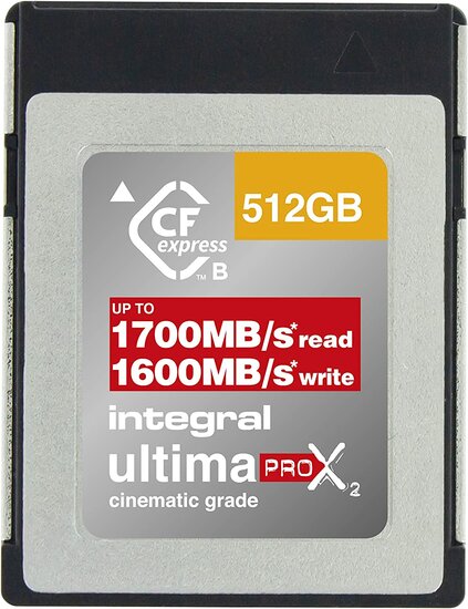 Integral CFexpress UltimaPro X2 512GB 1700 MB/sec