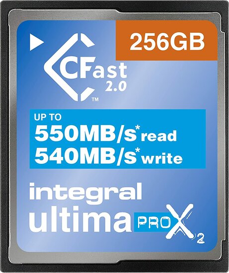 Integral CFast UltimaPro X2 256GB 550 MB/sec