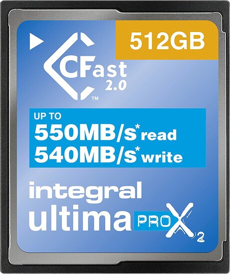 Integral CFast UltimaPro X2 512GB 550 MB/sec