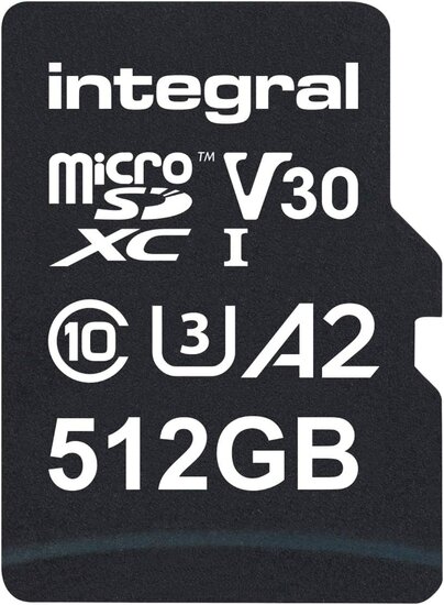 Integral MicroSD UltimaPro 512GB 180 MB/sec