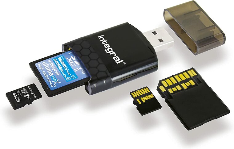 Integral SD USB-A Kaartlezer