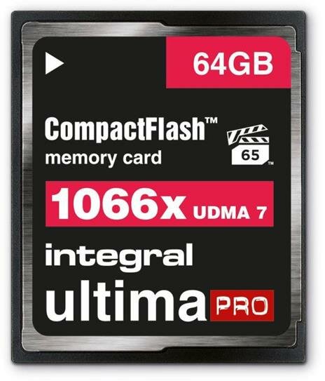 Integral Compact Flash UltimaPro 64GB 160 MB/sec