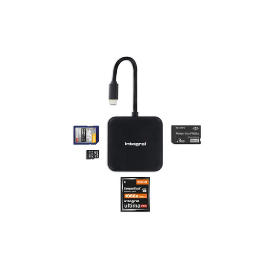Integral Multi-Slot USB-C Kaartlezer