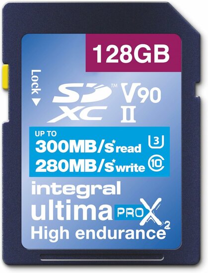 SDXC UltimaPro X2 128GB 300 MB/sec