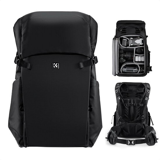 K&F Camera Backpack 30L zwart