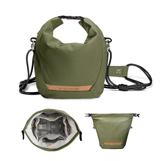 K&F Camera Sling Bag 6L groen