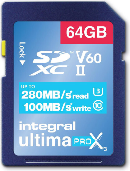 SDXC UltimaPro X2 64GB 280 MB/sec